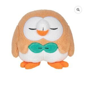 Pokémon 5" Sleeping Plush Rowlet New with Tags